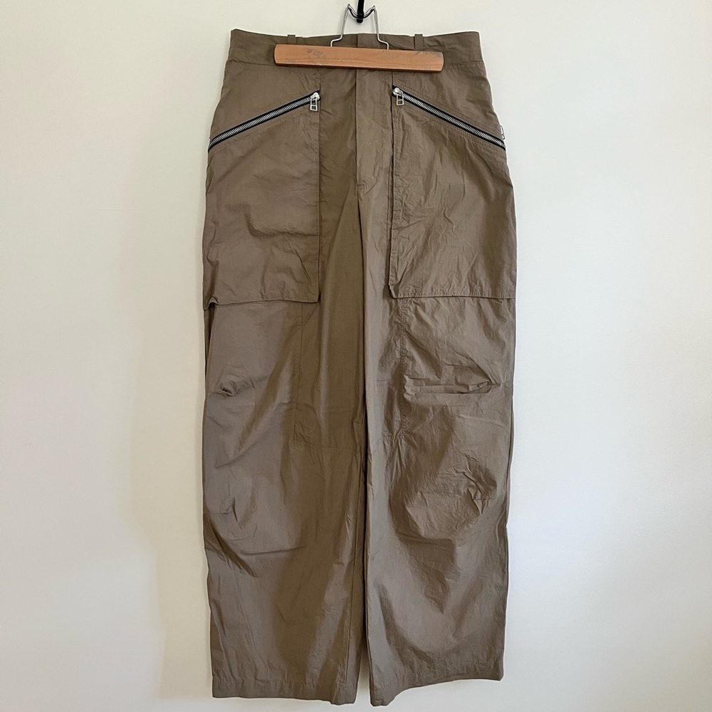 Zara viral Tan zip Cargo Pants
